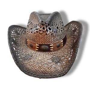 Bullhide Run a Muck Pure Country Brown Straw Cowboy Hat Sz L